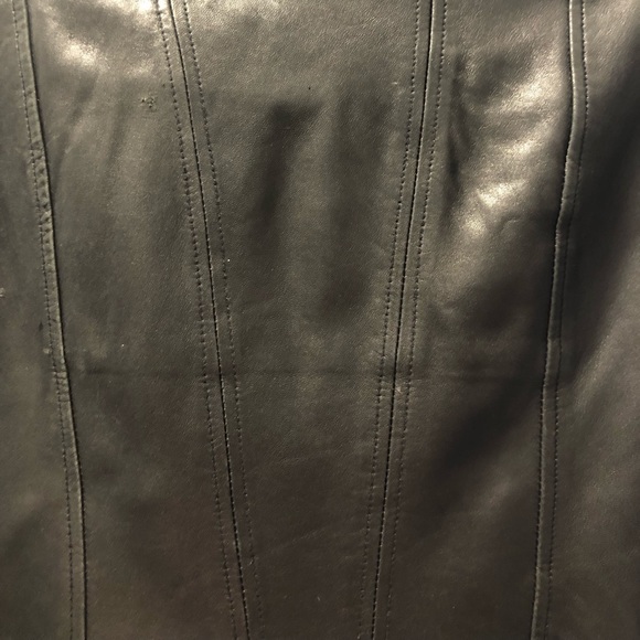 Mackage Black Moto Lamb Leather Biker Made for Aritzia - Picture 9 of 15